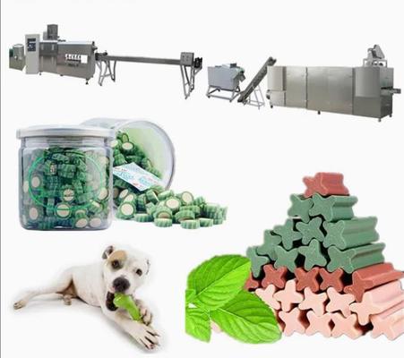 Les diverses formes choient le chien de machine de festin mâche l'extrudeuse d'installation de fabrication de casse-croûte