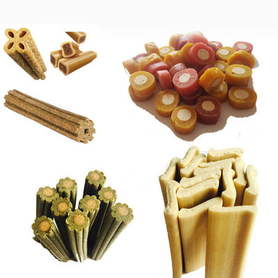 Les diverses formes choient le chien de machine de festin mâche l'extrudeuse d'installation de fabrication de casse-croûte