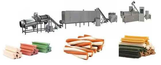 Extrudeuse de chewing-gum de machine de festin d'animal familier d'acier inoxydable