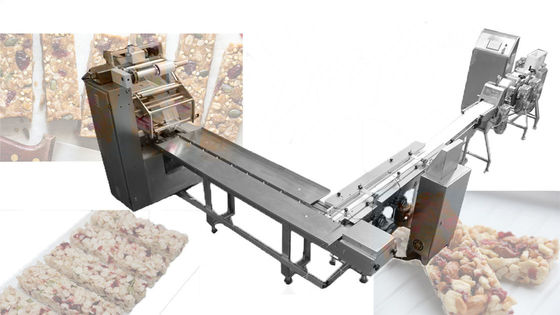 emballeur en trait plein de Wiith de machine de 2.2kw Mini Granola Nut Bar Cutting