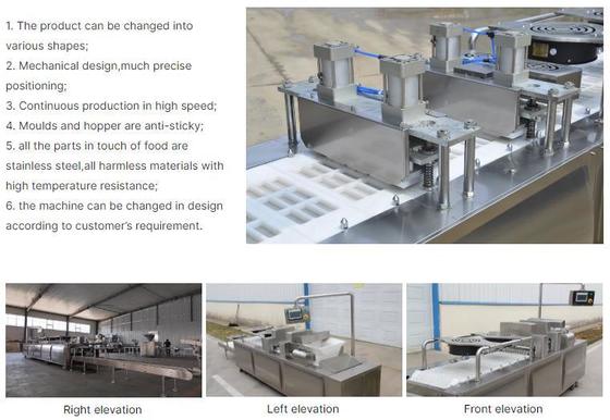 Chaîne de production automatique de barre de céréale pour la barre d'énergie avec le matériel SS304 et la norme de la CE