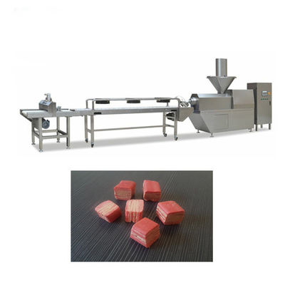 Ligne froide de production alimentaire d'animal familier d'extrusion, animal familier mâchant la machine d'os avec le contenu élevé de viande