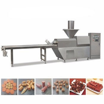 Ligne saccadée froid de production alimentaire d'animal familier de casse-croûte d'animal familier de viande expulsé