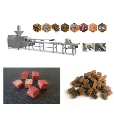 Chaîne de fabrication froide d'aliment pour animaux familiers d'extrudeuse de soins dentaires doux avec l'écran tactile