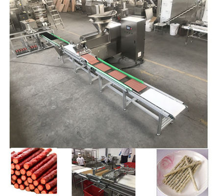 La viande automatique d'acier inoxydable dépouille la machine d'extrusion d'animal familier d'entrée