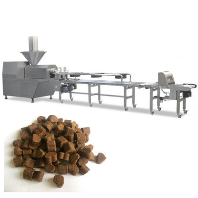 Poursuivez l'installation de fabrication saccadée d'aliment pour animaux familiers de festin de canard, ligne de production alimentaire de chien