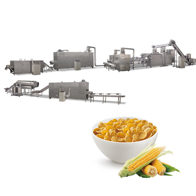 Chaîne de fabrication PLC en acier de flocons d'avoine de céréale de petit déjeuner de Kellogg de moteur de Stailess Siemens
