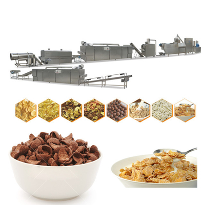 Chaîne de fabrication PLC en acier de flocons d'avoine de céréale de petit déjeuner de Kellogg de moteur de Stailess Siemens