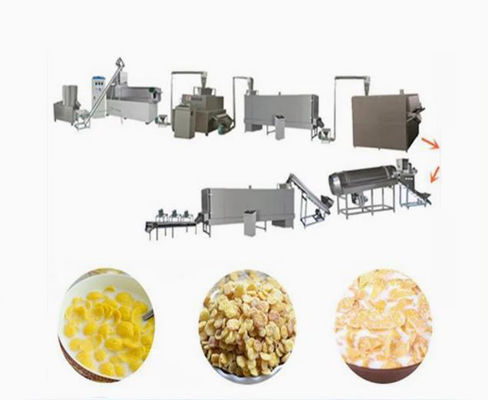 Haute ligne de traitement des flocons de maïs nutritionnels avec système de contrôle PLC