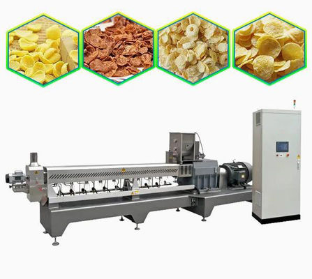 Chaîne de production de casse-croûte de petit déjeuner de flocons d'avoine équipée de la machine à emballer