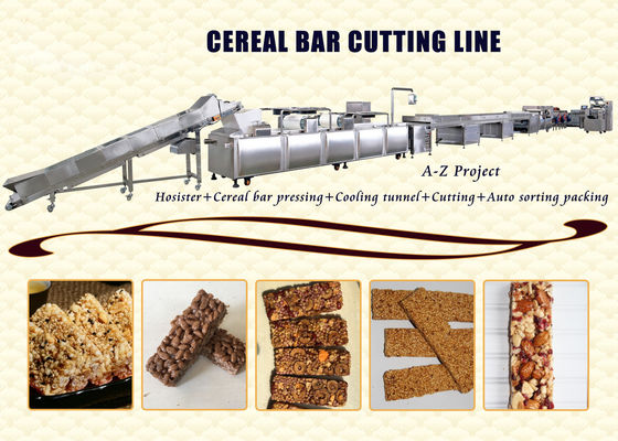 PLC du contrôle PTFE d'écran tactile de découpeuse de barre de granola de solides solubles 304