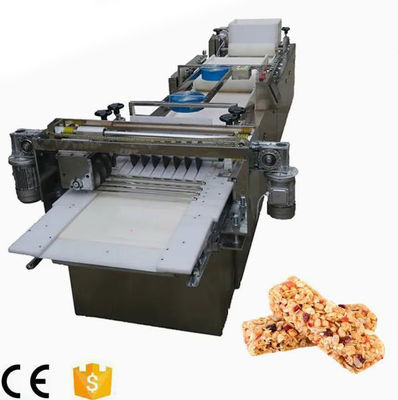 Ligne de découpe de fabrication de barres de croquant aux cacahuètes / barres croustillantes aux cacahuètes / barres de sésame MK-75 avec écran tactile