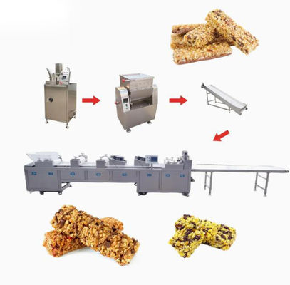 Machine à barres granola aux noix, myrtilles, continue et automatique, contrôle Siemens PLC