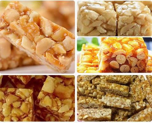 Machine de fabrication de barres de sésame / céréales rectangulaires pour le maïs