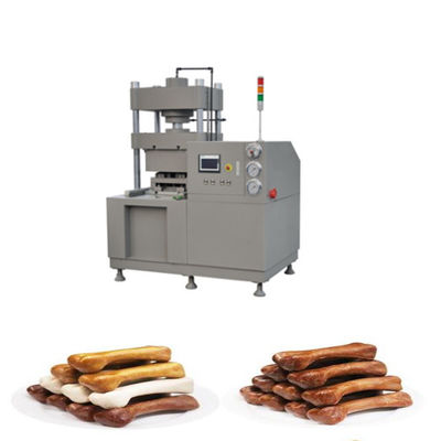 Le cuir vert pressé désosse l'animal familier mâchant l'os faisant l'écran tactile de Siemens de machine