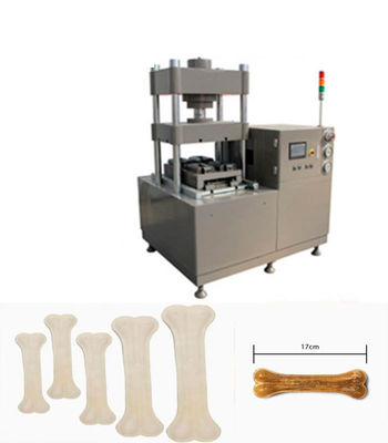 Équipement de transformation d'aliments pour animaux de compagnie sains et naturels pour les os à mâcher en cuir brut