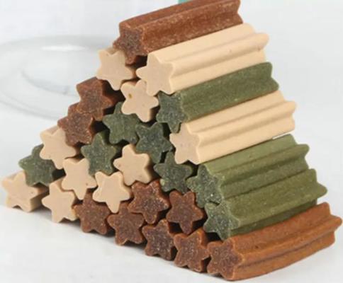 Ligne de production alimentaire de casse-croûte de chewing-gum d'extrudeuse d'aliments pour chiens de soins dentaires de solides solubles