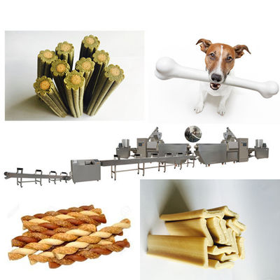 Extrudeuse de nourriture pour chiens pour animaux de compagnie Machine de transformation d'aliments pour animaux avec contrôle PLC
