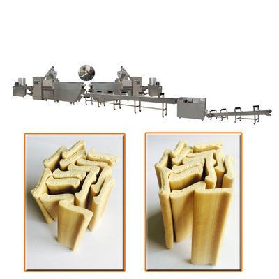 Chien mâchant la machine d'extrudeuse de casse-croûte de festins, ligne de production alimentaire d'animal familier de Sus