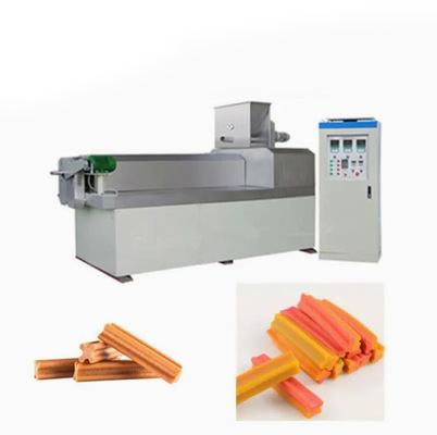 Choyez la chaîne de fabrication de festin d'extrudeuse molle d'aliments pour chiens avec la vis simple