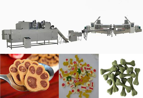 Le CE ISO9001 a certifié des aliments pour chiens faisant la machine mâchant la chaîne de fabrication d'aliment pour animaux familiers