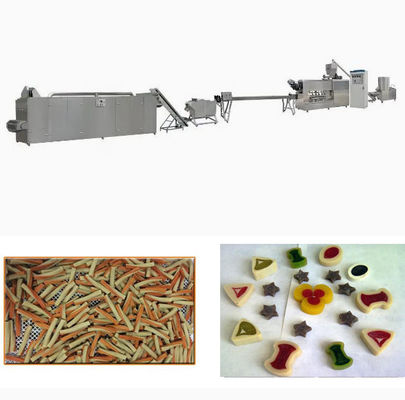 Ligne simple de traitement des denrées alimentaires des produits alimentaires de boudineuse à vis d'extrudeuse continue et automatique d'aliments pour chiens