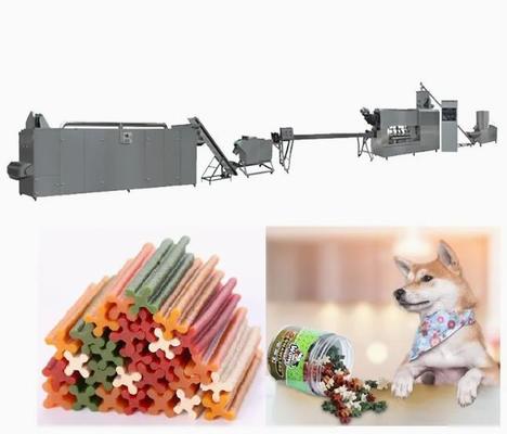 Ligne simple de traitement des denrées alimentaires des produits alimentaires de boudineuse à vis d'extrudeuse continue et automatique d'aliments pour chiens