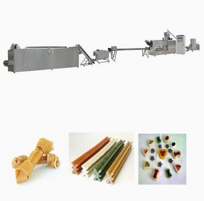Casse-croûte de mastication d'aliments pour chiens d'acier inoxydable faisant l'extrudeuse de machine