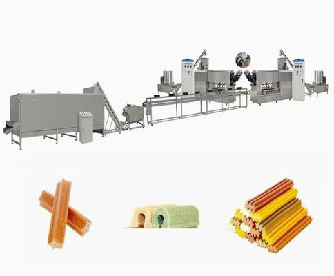 Machine d'extrudeuse d'aliments pour chiens de torsion d'acier inoxydable entièrement, machine d'extrusion d'animal familier