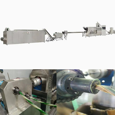 Machine d'extrudeuse d'aliments pour chiens de torsion d'acier inoxydable entièrement, machine d'extrusion d'animal familier