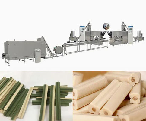 Machine à extruder les aliments pour animaux de compagnie à vis unique, pour animaux de compagnie à mâcher, snack pour chiens / machine à extruder les aliments pour animaux de compagnie