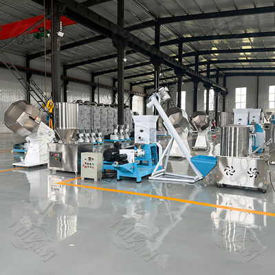 Petite machine flottante pour la fabrication d'aliments pour poissons Ferme d'élevage de volaille d'aliments pour poulets Extrudeuse Machine de mélange d'aliments pour animaux Extrudeuse ligne de production d'emballage