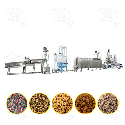 Grande production 2 tonnes par heure Aliments flottants pour poissons Pellet Aliments pour animaux Fabrication de machines d'alimentation pour chiens Usine / machines / ligne de production
