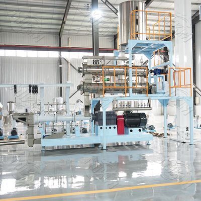 Extrudeuse continue et automatique de nourriture pour animaux de compagnie avec puissance 380V/50Hz et diamètre de vis de 70 à 110 mm pour l'alimentation flottante des poissons