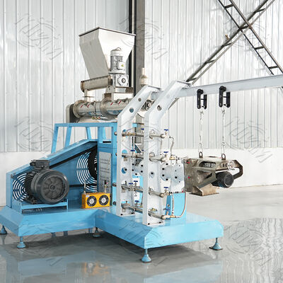 Machine d'extrusion humide à double vis de grande capacité Extruseuse humide à double vis / expansateur pour la production d'aliments pour poissons flottants et d'aliments pour animaux de compagnie