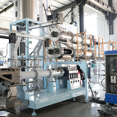 3-5 tonnes/h Automatique flottant coulant ligne de production d'aliments pour poissons à double vis Extrudeuse de nourriture pour chiens machine d'extrusion de granulés flottants pour aliments pour poissons