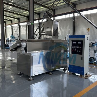 New 500-800kg/h Stainless Steel Twin-Screw Floating Fish Feed Pellet Extruder Machine for Fish Pond Aquatic Feed Processing Self-Cleaning Full Automatic