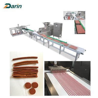 Ligne de production alimentaire d'animal familier machine dentaire de bande de viande de chien avec Tray System automatique