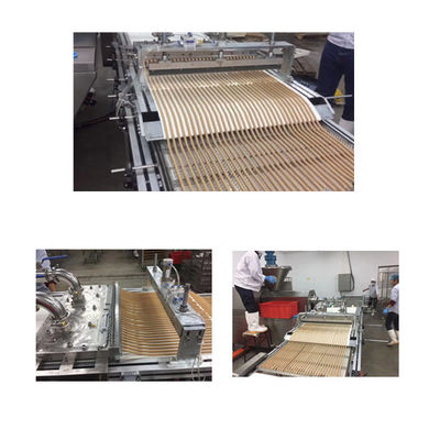 Casse-croûte plats frais de bande de Munchy d'acier inoxydable de la machine 200-500kg/hr d'extrudeuse d'aliment pour animaux familiers de bâtons de Mest de canard faisant la machine