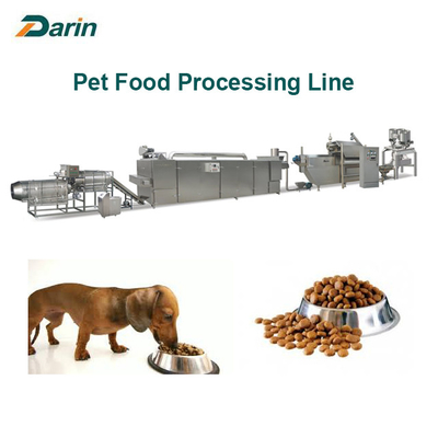 500kg par extrudeuse d'aliments pour chiens d'heure faisant à machine l'acier inoxydable
