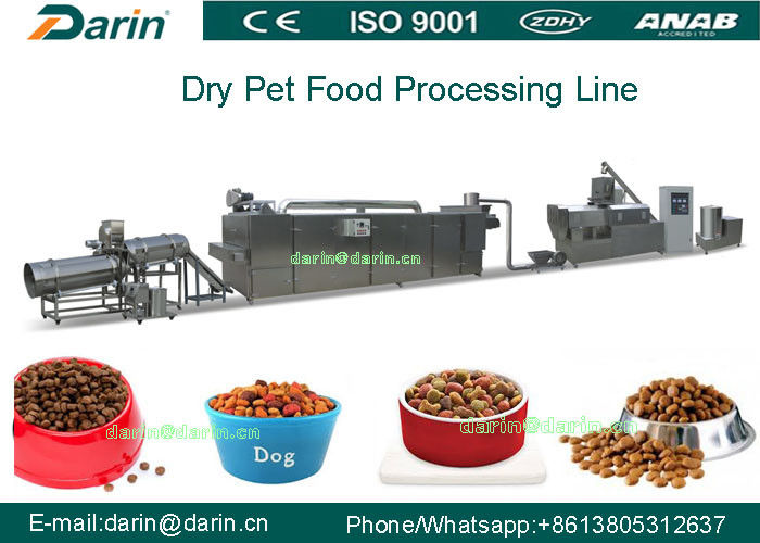 Équipement sec automatique élevé d'extrudeuse d'aliment pour animaux familiers de la capacité 500kg
