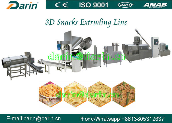 Machine soufflée d'extrudeuse de nourriture/faire frire la chaîne de fabrication de casse-croûte
