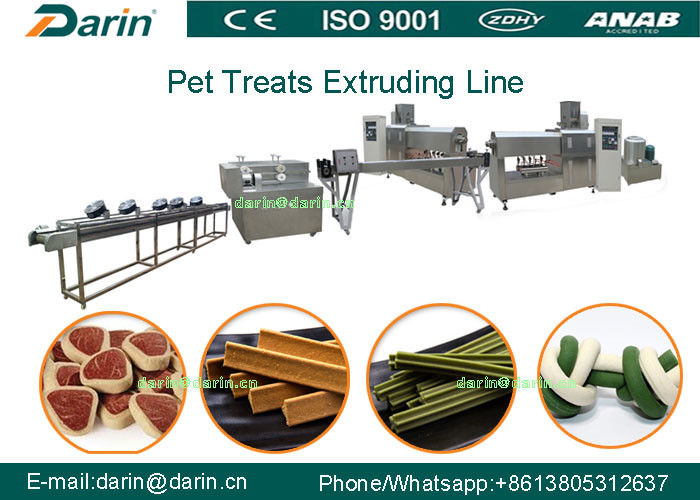 Machine d'extrudeuse de casse-croûte de chien de bien-être/chaîne de fabrication, aliments pour chiens faisant la machine