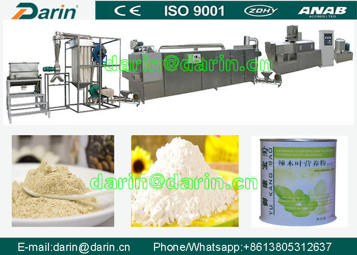 chaîne de fabrication de poudre de grain de nutrition ligne/machine de traitement des denrées alimentaires des produits alimentaires de céréale de bébé de poudre de riz de nutrition