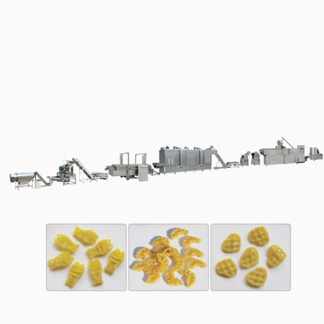 Machine d'extrusion de snacks en granulés 3D extrudés frits avec CE