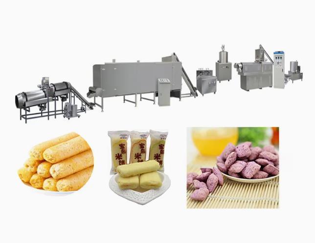 Machine de casse-croûte de souffle de maïs de céréales de PLC Chocos de Siemens avec l'écran tactile