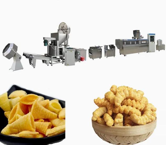 Machine automatique de souffles de maïs de l'acier 304 de Stanless avec 100-150kg par heure