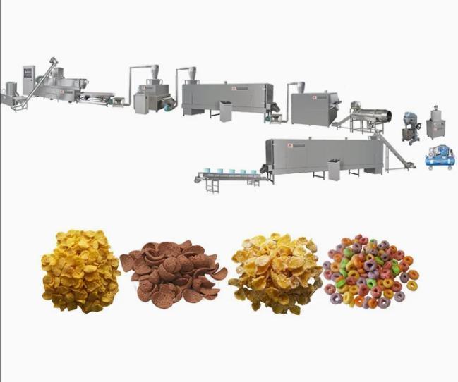 Machine d'extrudeuse de souffle de riz de blé d'avoine équipée de la machine à emballer