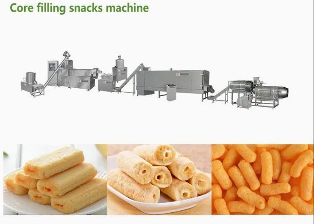 La production à la machine d'extrudeuse de souffle de casse-croûte de frites et de maïs de certificat de la CE rayent