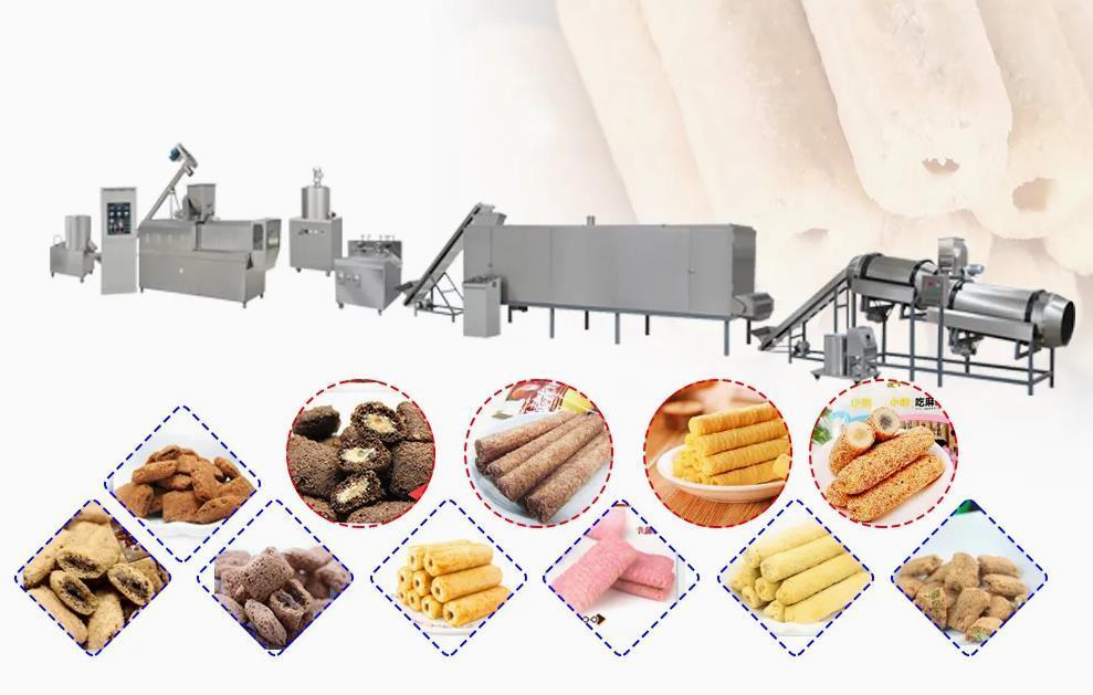 Machine à fabriquer des chips de maïs SS304 / Extrudeuse à bouffées 2150 * 1500 * 2300